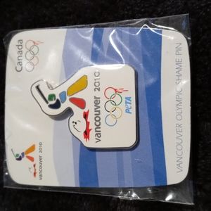 Vintage PETA's Olympic 2010 Shame Pin